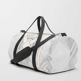 Elegance in Marble and Gold - Pattern Duffle Bag