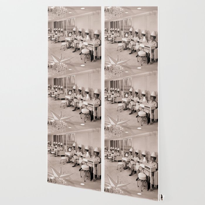 Vintage Hair Salon Wallpaper By Mindysommers Society6