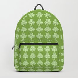Greenery Shamrock Clover Polka dots St. Patrick's Day Backpack