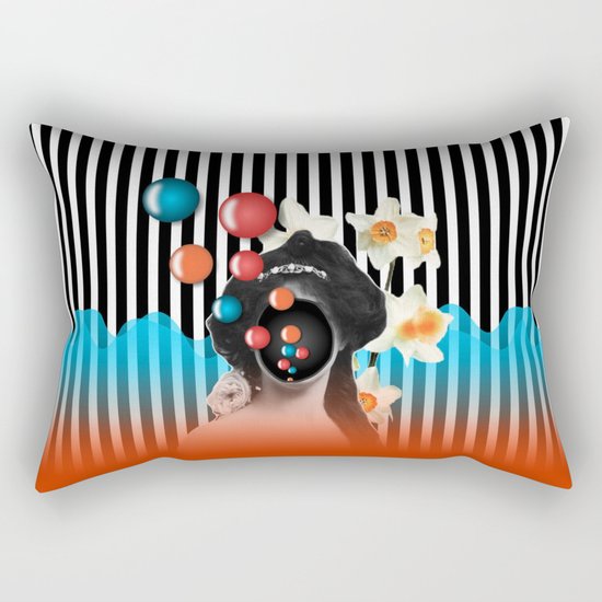 i ate too much smarties Rectangular Pillow