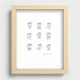 Dancing Teeth Recessed Framed Print