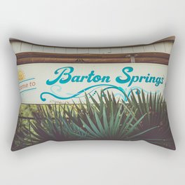 Welcome to Barton Springs | Austin Texas Photography Rectangular Pillow