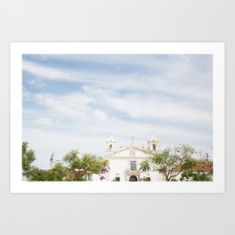 Igreja de Santa Maria, Lagos Art Print | Lagos, Algarve, Travelphoto, White, Photo, Portugal, Architecture, Blue, Digital 