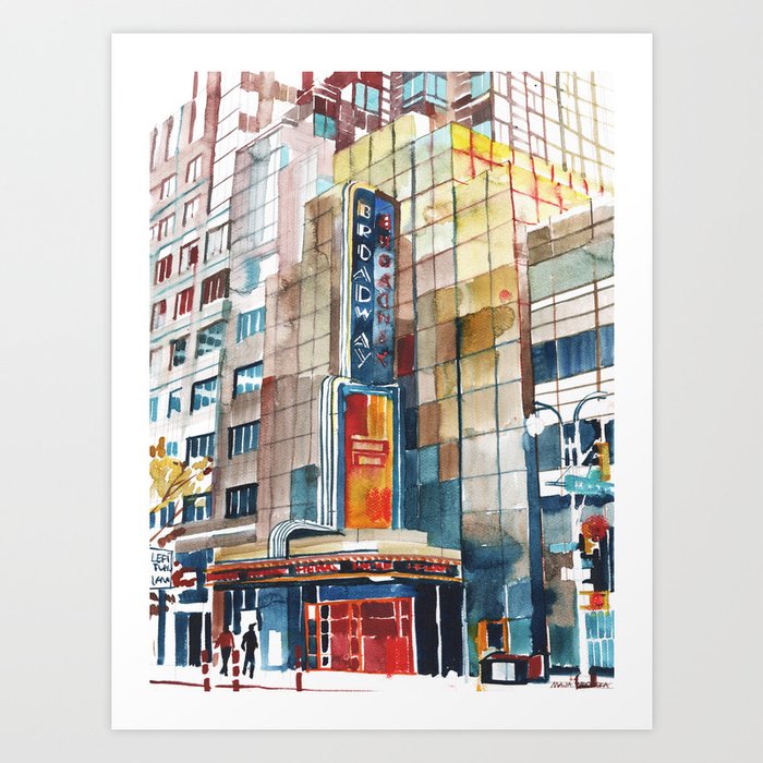 New York Broadway  Art Print