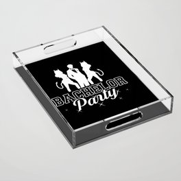 Party Before Wedding Bachelor Party Ideas Acrylic Tray