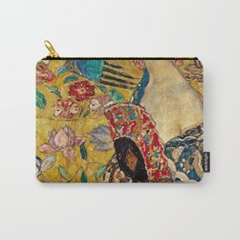 Gustav Klimt Lady With Fan Carry-All Pouch | Spain, Australia, Australian, Klimt, With, Woman, Gustav, Spanish, Lady, Fan 