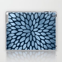 Floral Bloom in Blue Laptop Skin