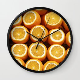 I love Orange - Orange addict Wall Clock