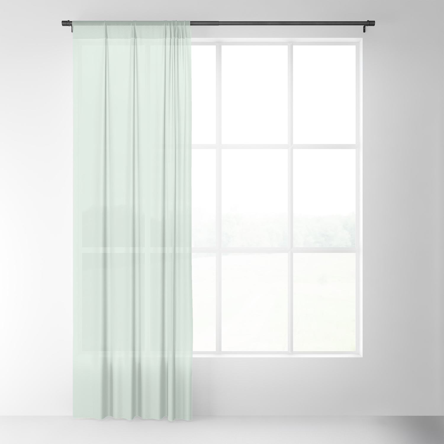 Light Mint Green Sheer Curtain By Bainai Society6 Light Mint Green Sheer Curtain By
