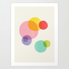 Rainbow Bubbles Art Print