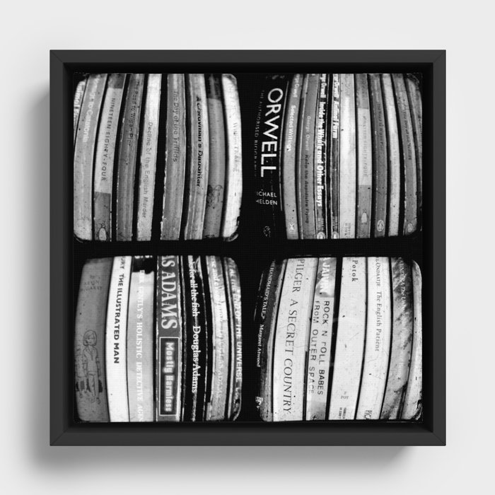 The Bookshelf - Through The Viewfinder (TTV) - Polyptych Framed Canvas