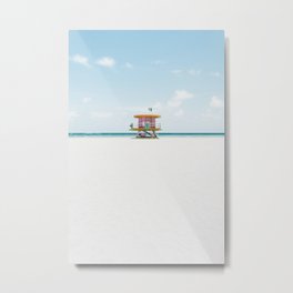 Miami Beach Lifeguard Metal Print | Lifeguard, Digital Manipulation, Florida, Digital, Miami, Sony, Colorful, Alpha, Water, Color 