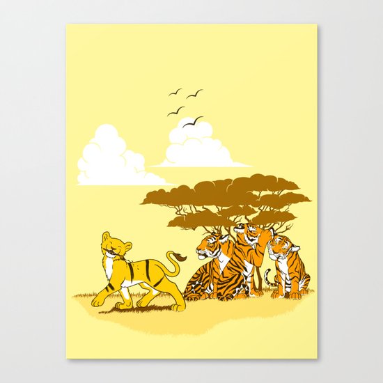 Copy Cat Canvas Print