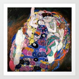 Gustav Klimt Die Jungfrauen The Maiden Art Print