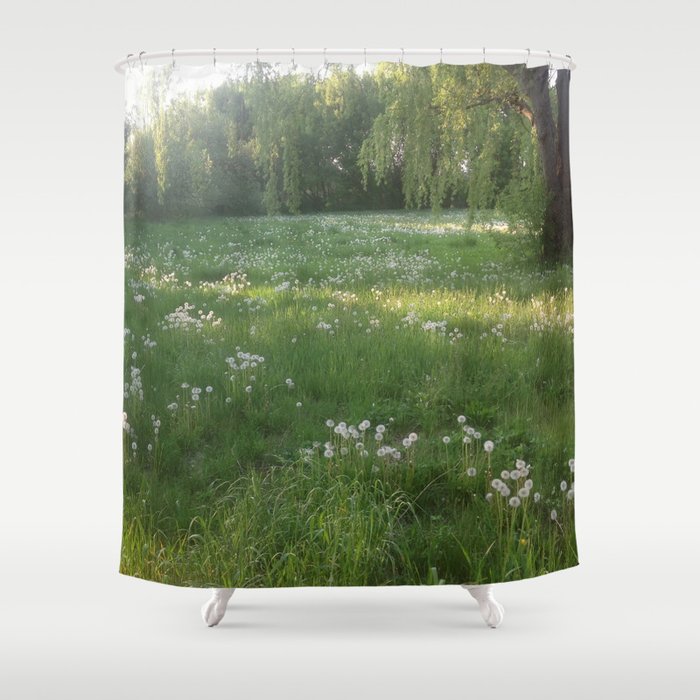 Lawn Wishes Shower Curtain