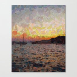 The Sunset Over Hvar, Croatia Canvas Print