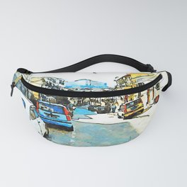 Pizzo Calabro: street with car parked Fanny Pack