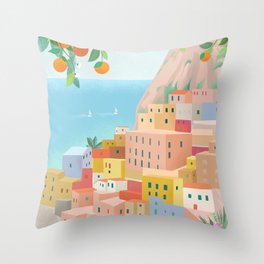 Amalfi Coast, Italy Throw Pillow