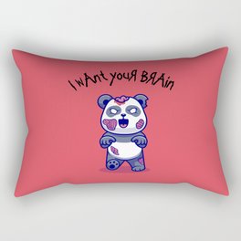 I want to eat your brain. Zombies gifts. Rectangular Pillow