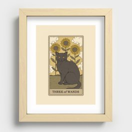 Three of Wands Recessed Framed Print