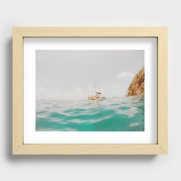 Turquoise Water  Recessed Framed Print