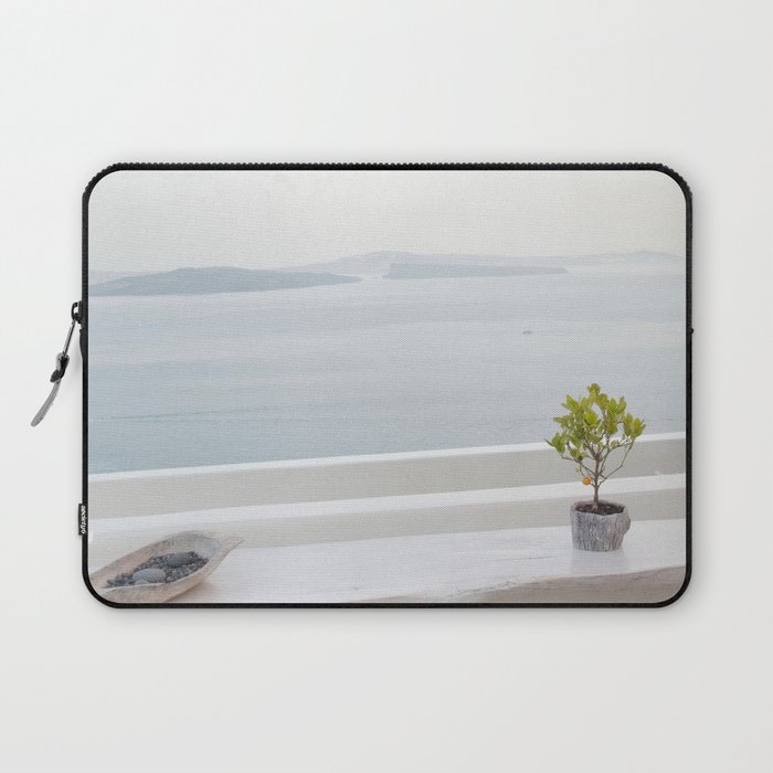 Santorini Zen Dream #8 #minimal #wall #decor #art #society6 Laptop Sleeve