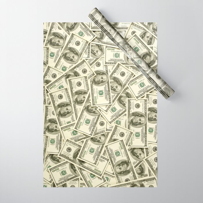 100 dollar bills Wrapping Paper