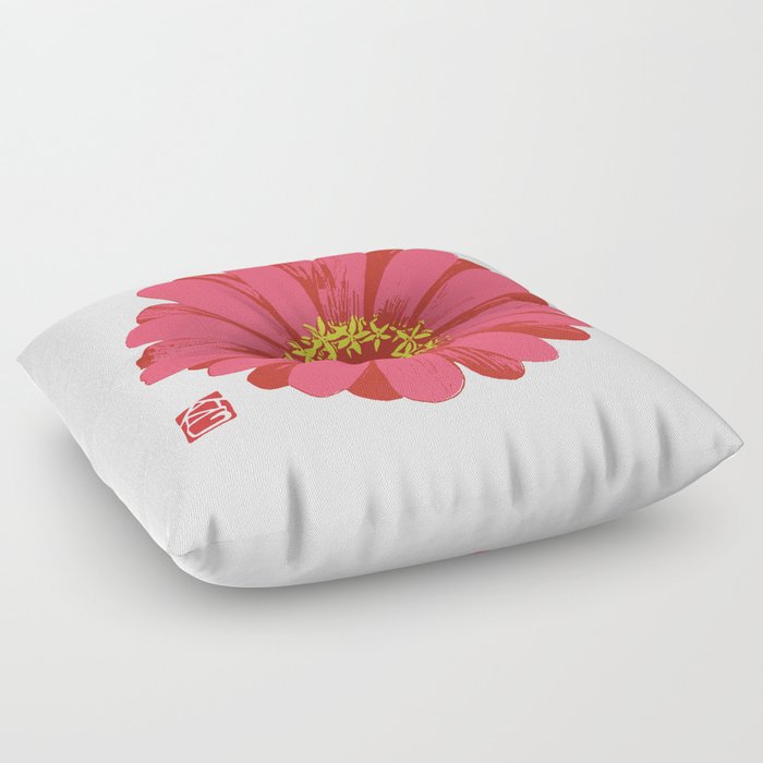 The earth laughs in flowers Floor Pillow