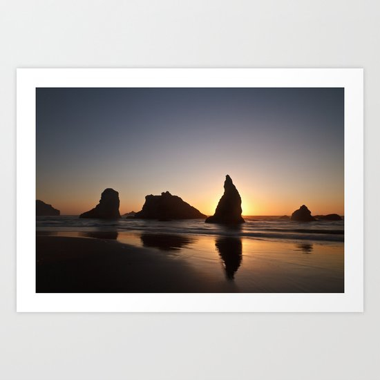 Bandon Sunset 3 Art Print