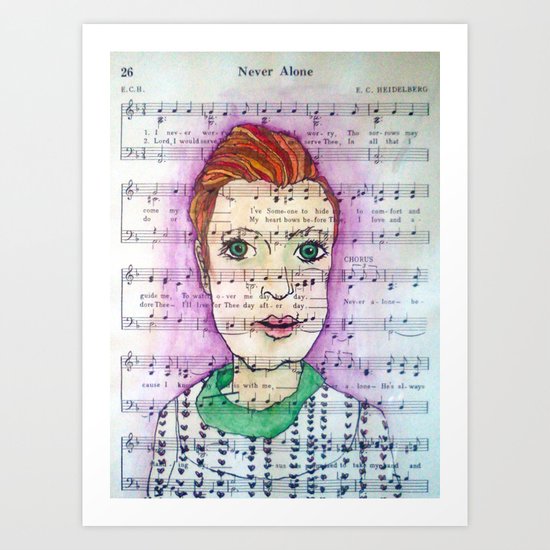 Never Alone Art Print