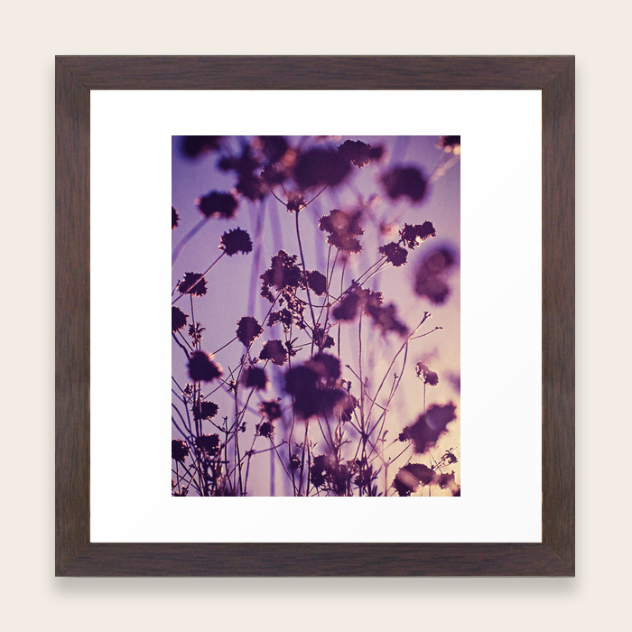 Purple Abstract Flowers Fine Art Photography Framed Art Print By