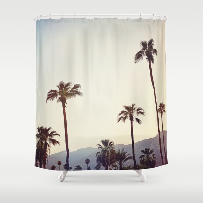 Palm Trees in the Desert Shower Curtain