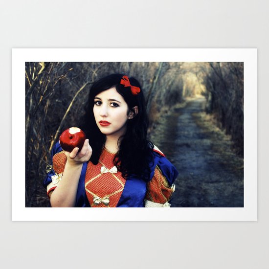 Snow White and Her Apple Art Print