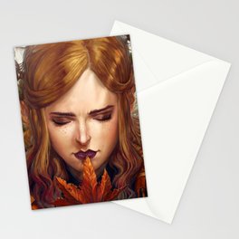 Autumn Girl Stationery Cards