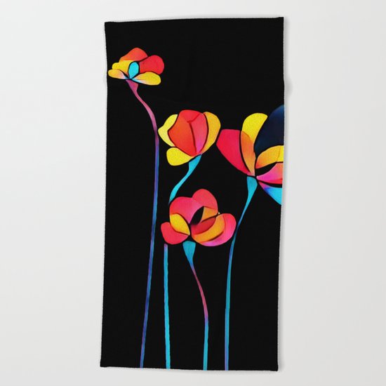 Flowers Beach Towel
