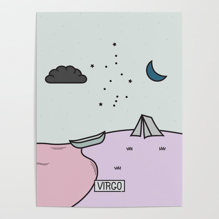 Virgo Poster by Finlay McNevin | Society6