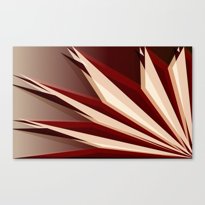 Abstract Spikes Canvas Print