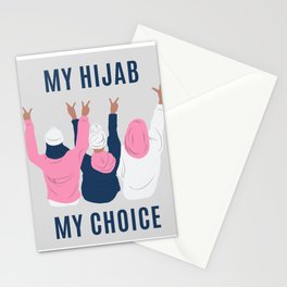 My hijab, my choice - Muslim women, hijabi Stationery Cards