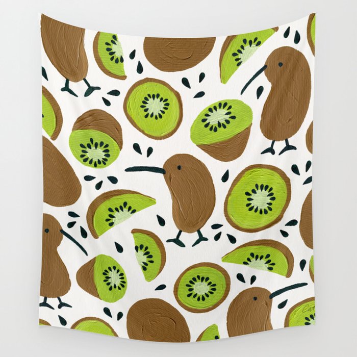 Kiwis & Kiwis Wall Tapestry