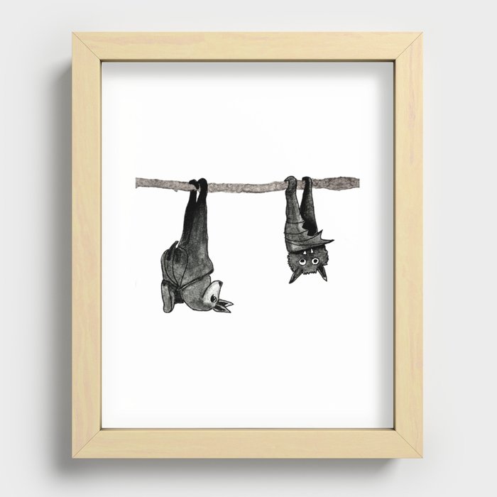 Batty Recessed Framed Print
