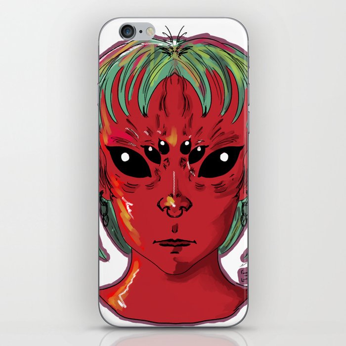 Alien Girl iPhone Skin