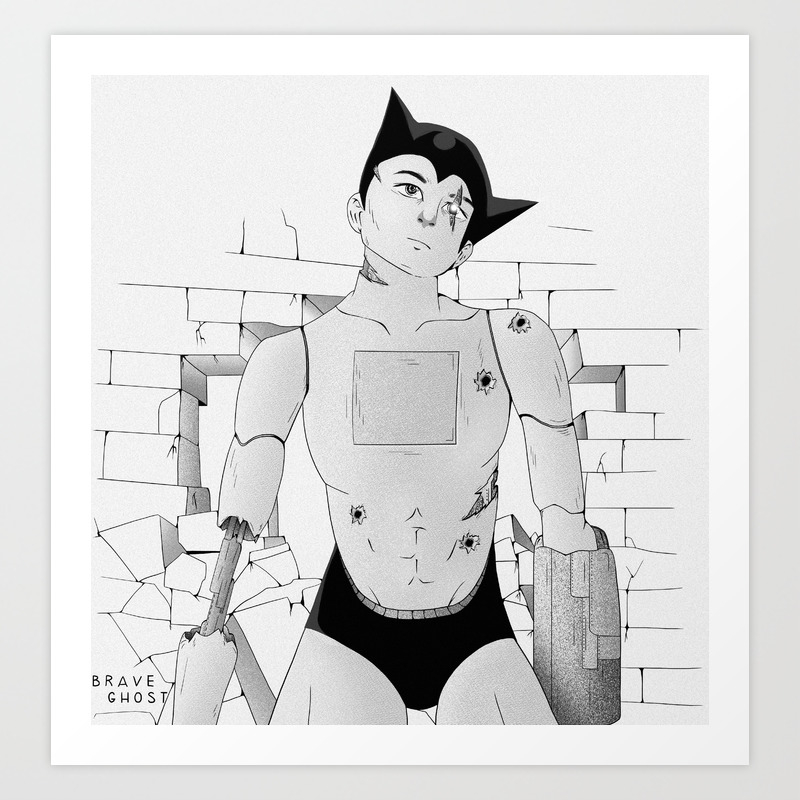 Decommissioned Astro Boy Art Print By Braveghost Society6