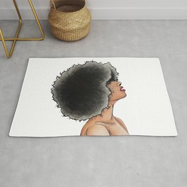 "Breathe in Babe" - Hand Painted Watercolor Design Area & Throw Rug
