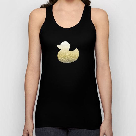 Ombre yellow and white swirls doodles Unisex Tank Top
