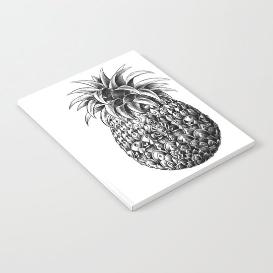 Ornate Pineapple Notebook