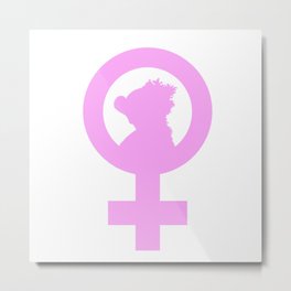 Ada Lovelace/Fem Symbol Metal Print | Pink, Adalovelace, Fem, Herstorysessions, Womeninstem, Digital, Graphicdesign 