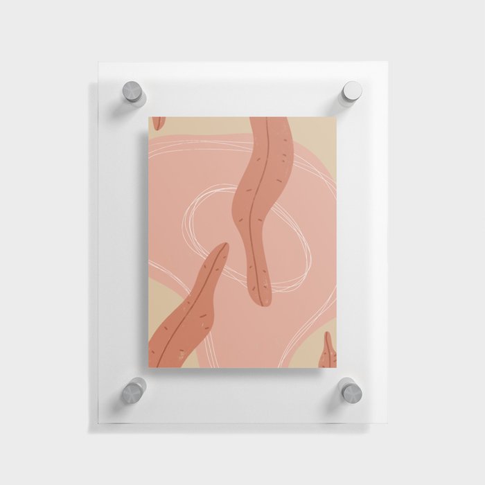 Autumn Winds 2 - Minimal Abstract Painting Floating Acrylic Print