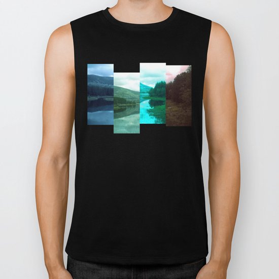 landscape of colour Biker Tank