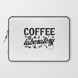 Coffee & Laboratory Lab Tech Chemist Technician Laptop Sleeve
