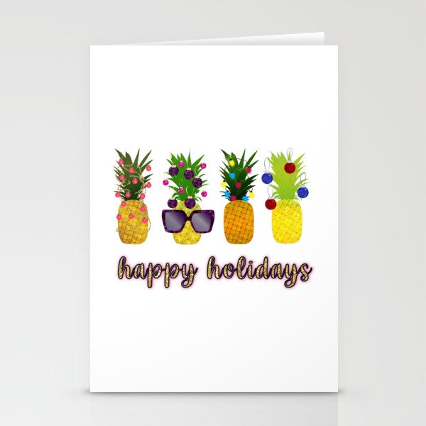Pineapple Christmas All Stationery Cards